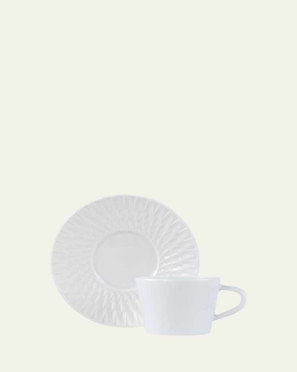 Twist White Saucer Plate